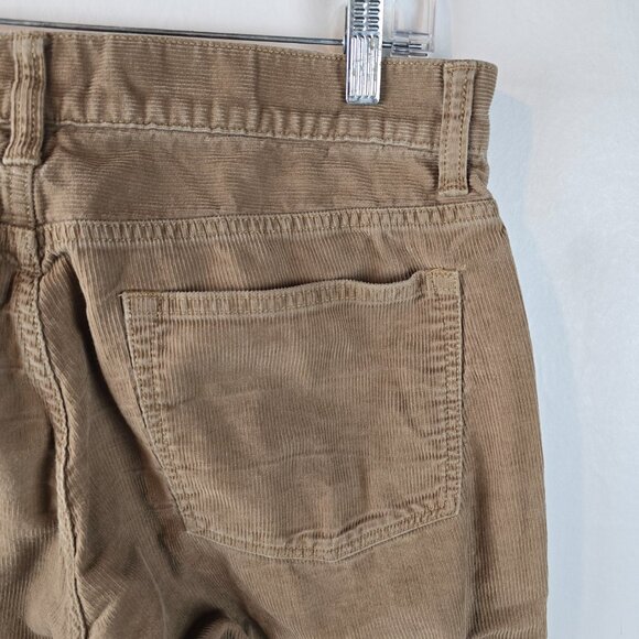 J Crew Pants Men 32x32 Beige Tan Corduroy 484 Slim Casual Normcore Minimal Basic - Picture 7 of 12
